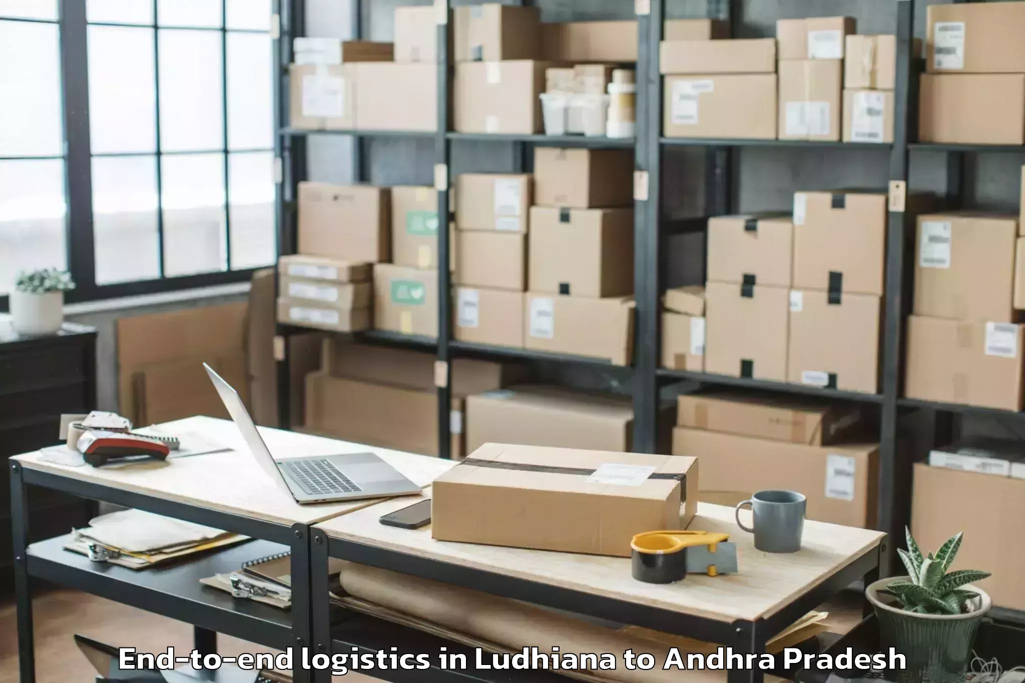 Book Your Ludhiana to Kovvur End To End Logistics Today